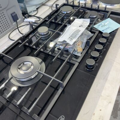 NEW BELLING 900MM GAS COOKTOP, BLACK GLASS, BDC905LBK, SOLD AS IS NO WARRANTY