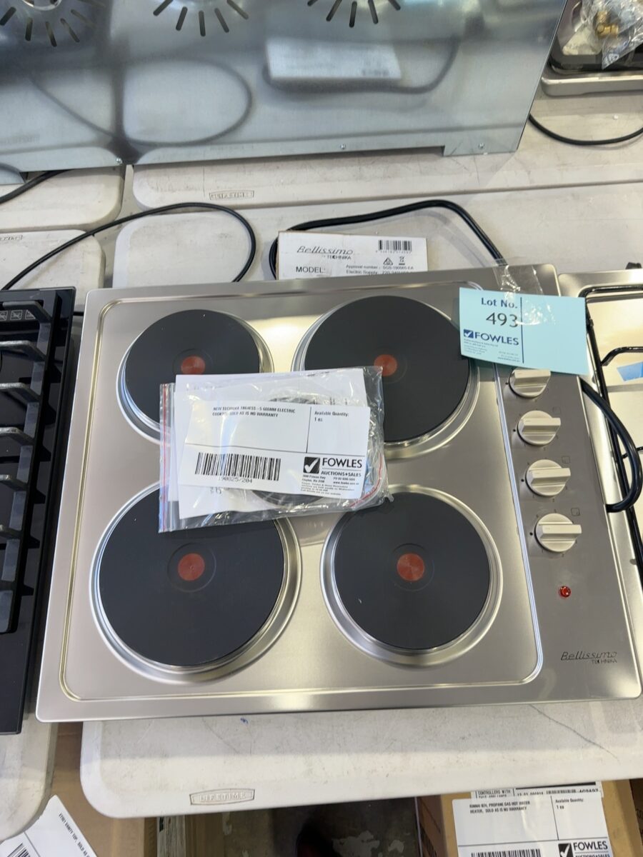 NEW TECHNIKA TB64ESS-5 600MM ELECTRIC COOKTOP SOLD AS IS NO WARRANTY