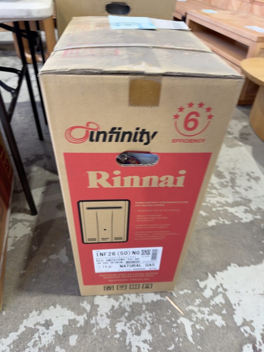 RINNAI INIFINITY 26 NATURAL GAS HOT WATER HEATER SOLD AS IS NO WARRANTY