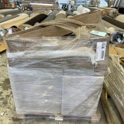 SMALL PALLET OF KITCHEN CABINETS, VANITY CABINETS, KICKERS ETC SOLD AS IS