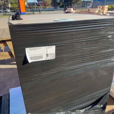 PALLET WITH USED OFFICE LAMINATE BOOKCASES SOLD AS IS