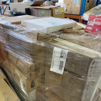 PALLET OF ASSORTED CAROMA, SEIMA, FIENZA TOILET BASES, CISTENS ETC
