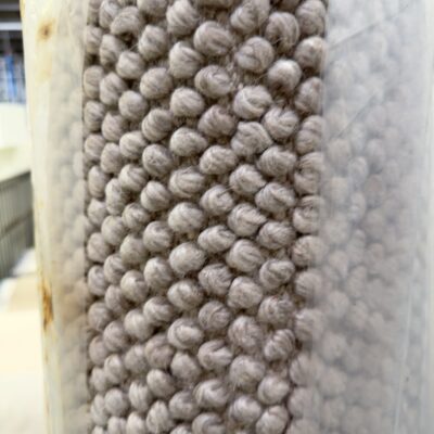 EX DISPLAY WOOL LOOP RUG 200CM X 290CM, HAND WOVEN RRP99