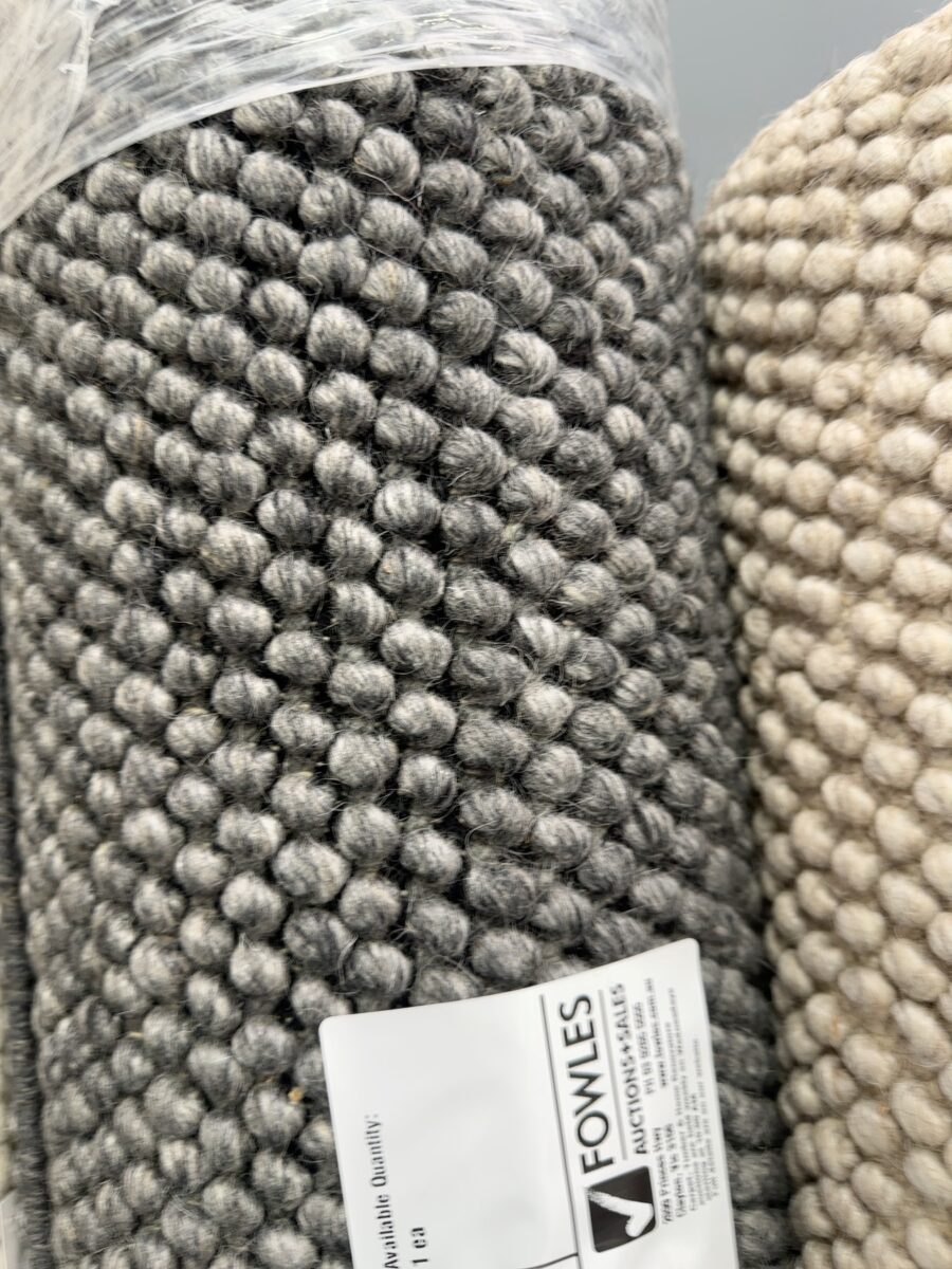 EX DISPLAY WOOL LOOP RUG 200CM X 290CM, HAND WOVEN RRP$1499