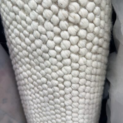 EX DISPLAY WOOL LOOP RUG 240CM X 330CM, HAND WOVEN RRP99