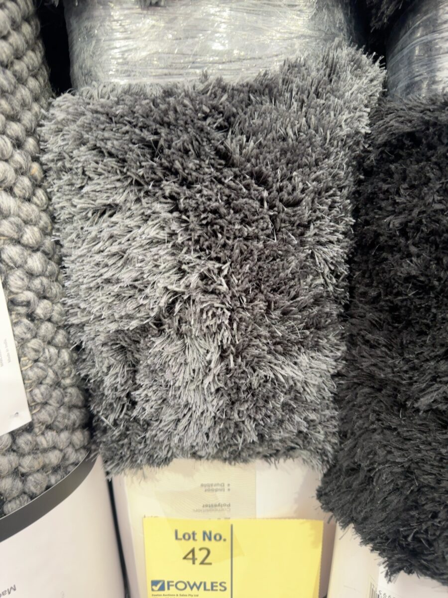 NEW NOAH SLATE SHAGGY RUG 200CM X 290CM RRP$999