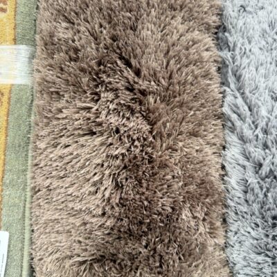 NEW NOAH BROWN SHAGGY RUG 200CM X 290CM RRP9