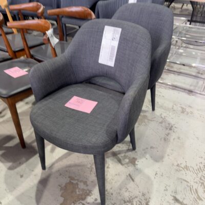 EX STAGING - GREY CHAIR SOLD AS IS
