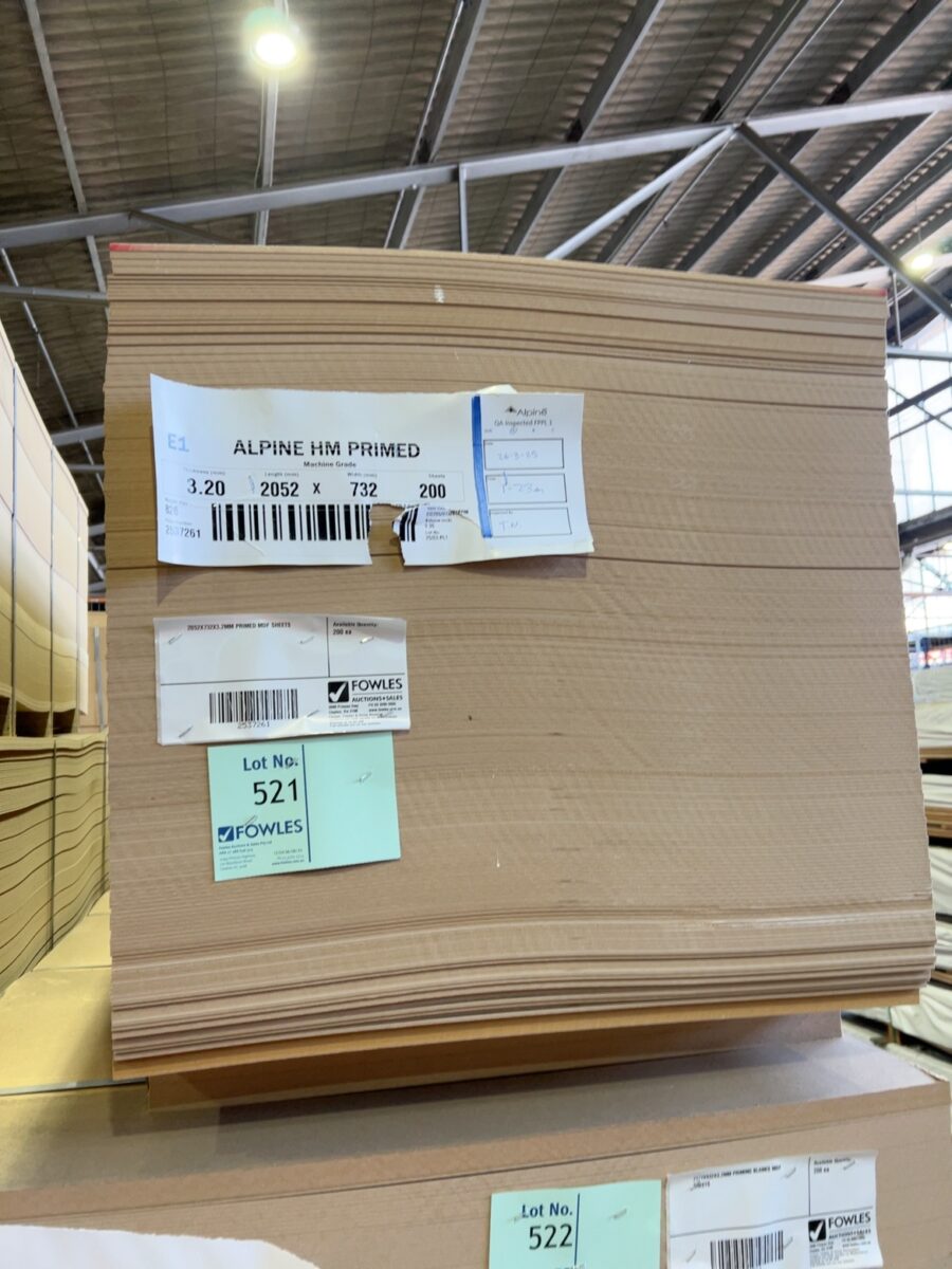 2052X732X3.2MM PRIMED MDF SHEETS