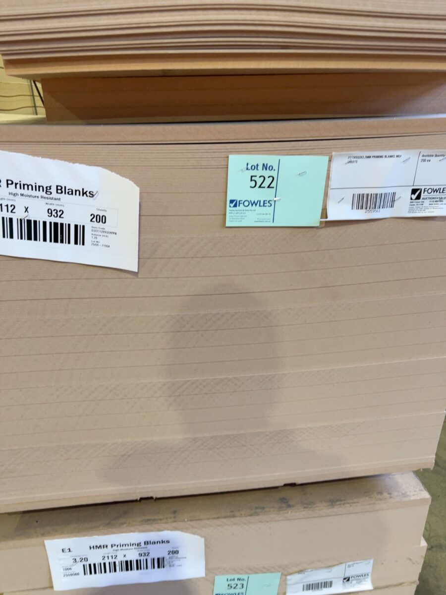 2112X932X3.2MM PRIMING BLANKS MDF SHEETS