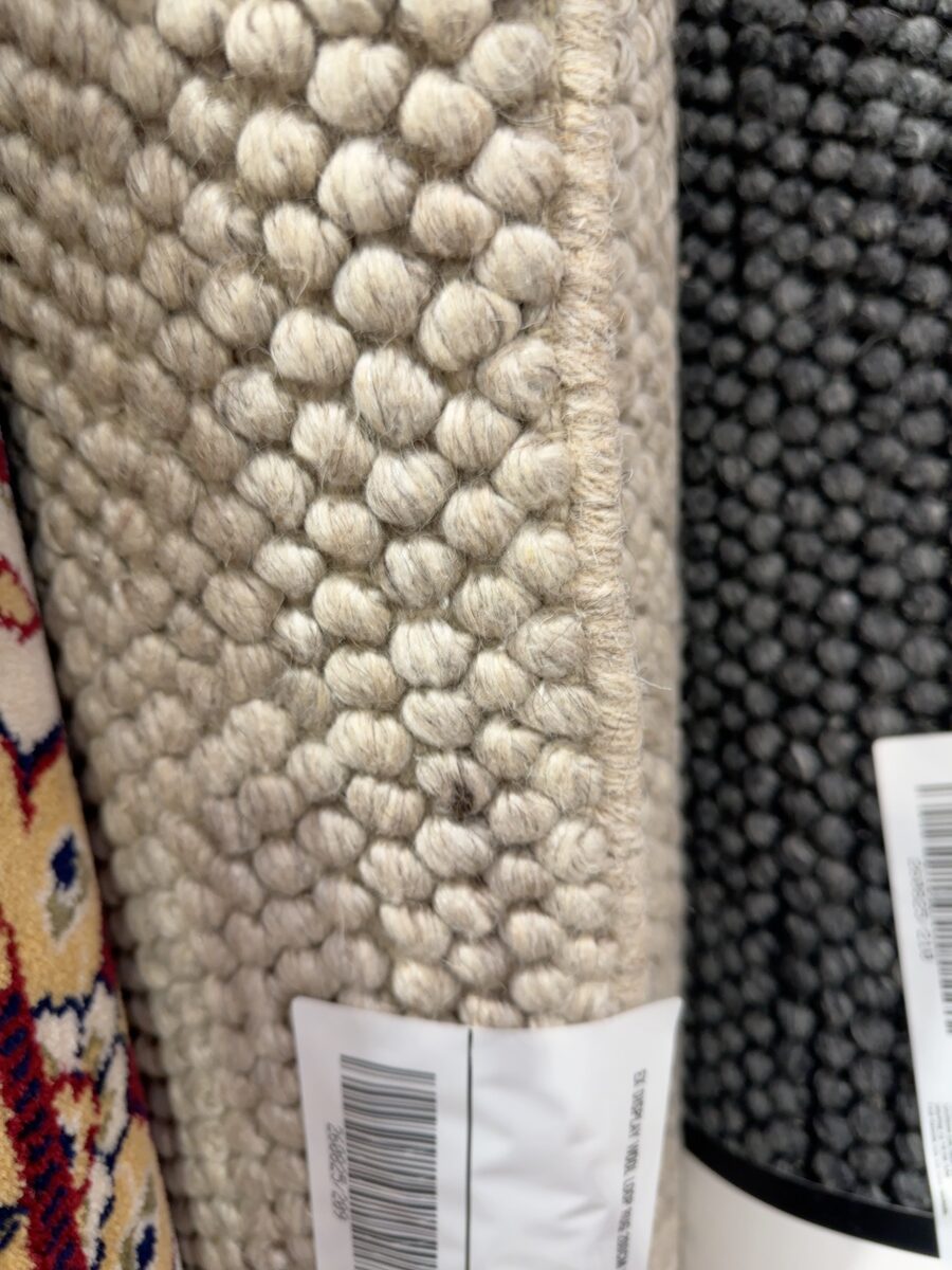 EX DISPLAY WOOL LOOP RUG 200CM X 290CM