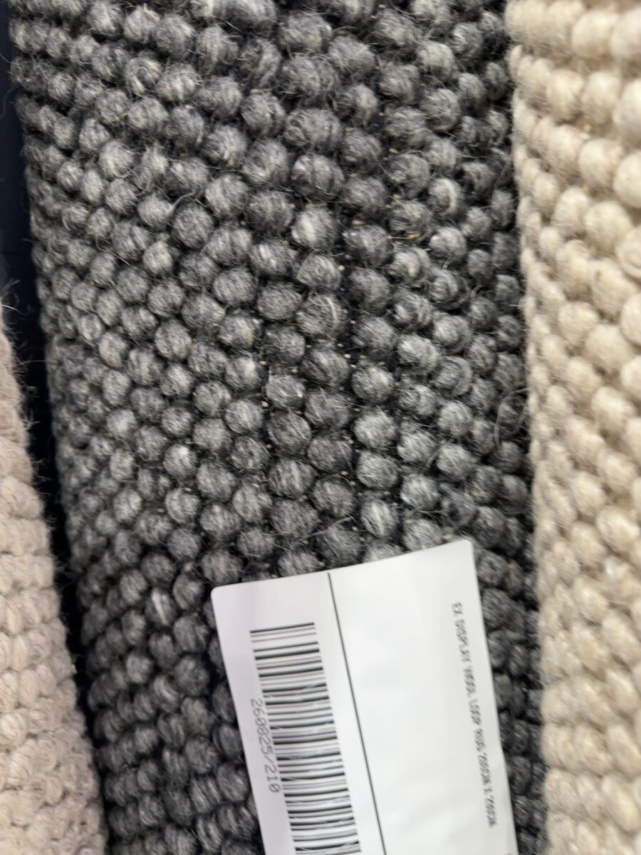 EX DISPLAY WOOL LOOP RUG 200CM X 290CM