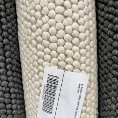 EX DISPLAY WOOL LOOP RUG 240CM X 330CM RRP99