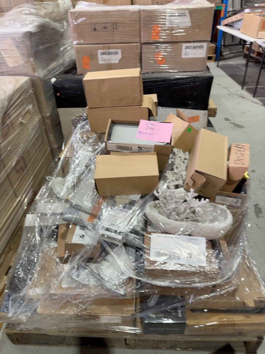 PALLET OF ASSORTED ITEMS, SOLD AS IS