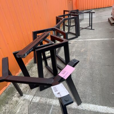 EX HIRE - LOT OF ASSORTED BLACK TABLE LEGS, SOLD AS IS