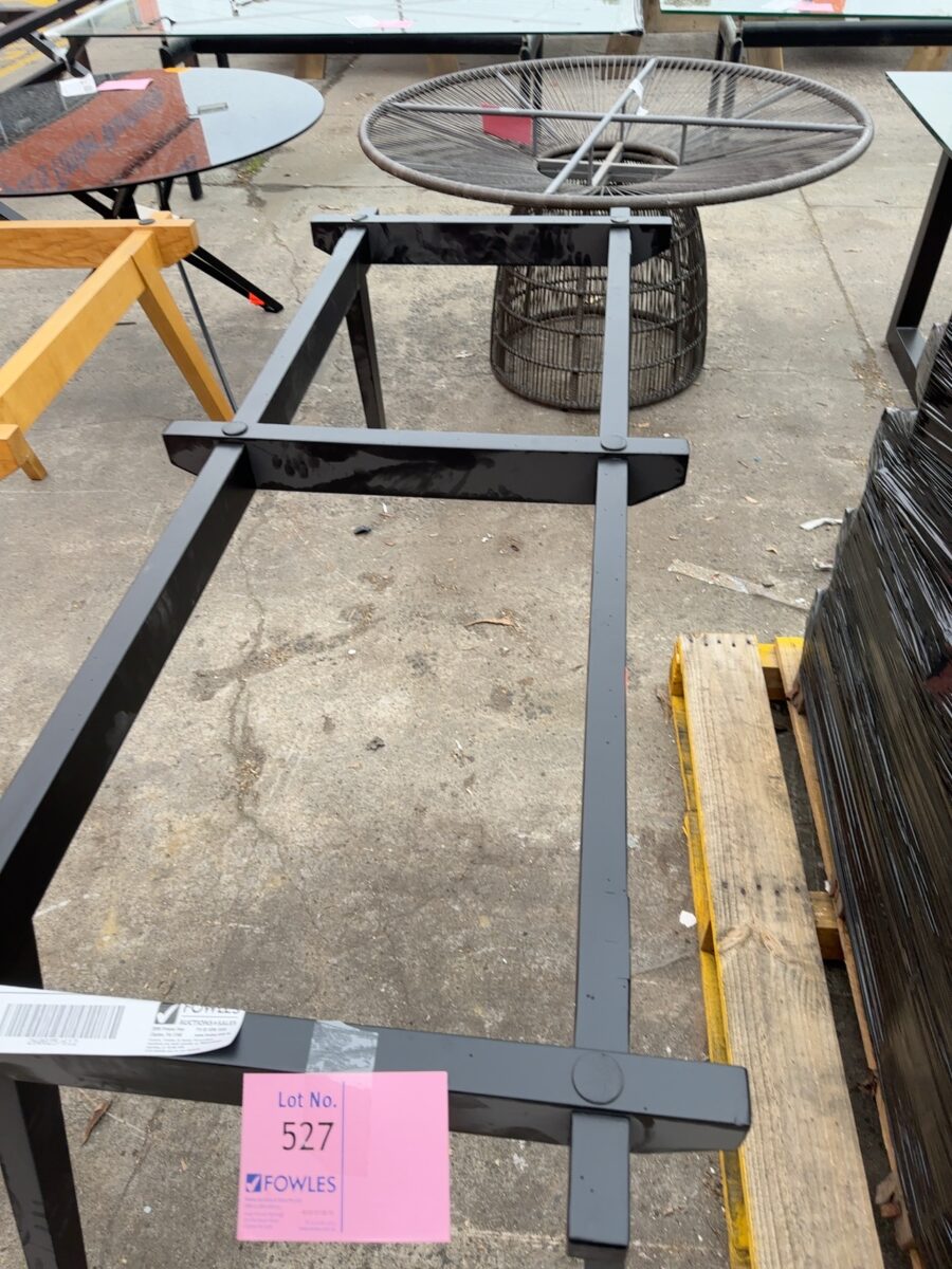 EX HIRE - BLACK TABLE FRAME SOLD AS IS