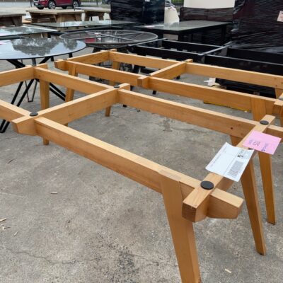 EX HIRE - TIMBER TABLE FRAME SOLD AS IS