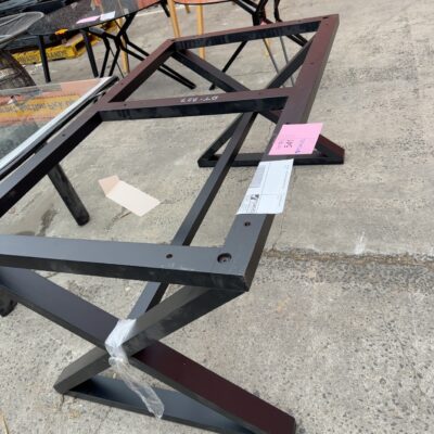 EX HIRE - BLACK TABLE FRAME ONLY SOLD AS IS