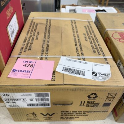 NEW RHEEM 874T26NF NATURAL GAS HOT WATER HEATER, SOLD AS IS NO WARRANTY