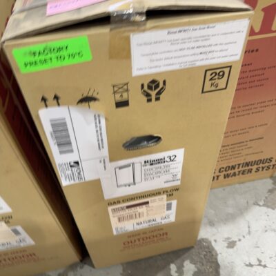 NEW RINNAI S32N70 SOLAR BOOSTER HOT WATER HEATER, SOLD AS IS NO WARRANTY