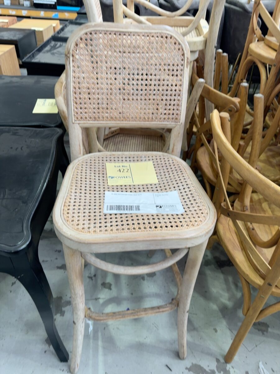 EX HIRE RATTAN BAR STOOL SOLD AS IS