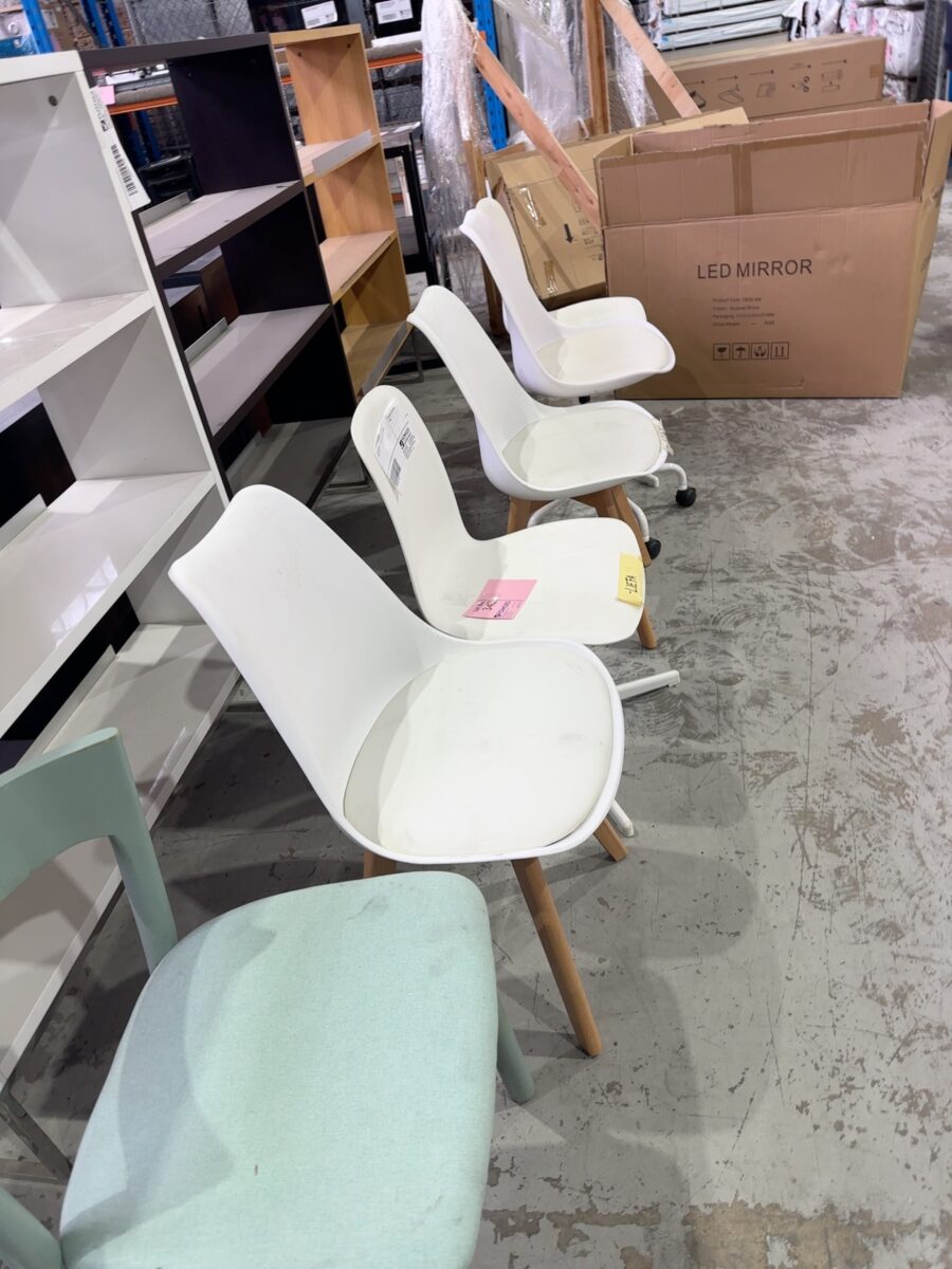 EX STAGING - LOT OF ASSORTED CHAIRS, SOLD AS IS