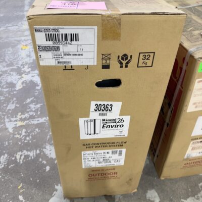 RINNAI ENVIRO 26 CONTINUOUS NATURAL GAS HOT WATER HEATER SOLD AS IS NO WARRANTY