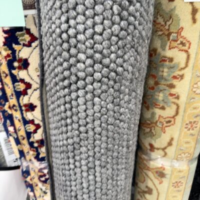 EX DISPLAY WOOL LOOP RUG 240CM X 330CM, HAND WOVEN RRP99