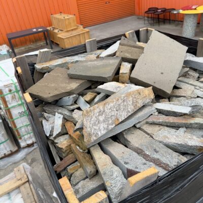 PALLET OF ANTHRACITE FILETTI STONE 30-40MM, PERFECT FOR GARDEN, TERRACE, WALLS, DRIVEWAYS ETC RRP5 PER SQM #4