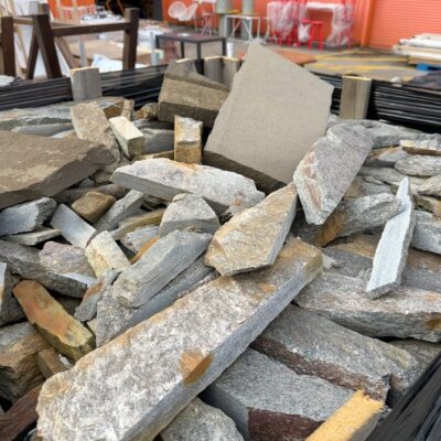 PALLET OF ANTHRACITE FILETTI STONE 30-40MM, PERFECT FOR GARDEN, TERRACE, WALLS, DRIVEWAYS ETC RRP5 PER SQM #4