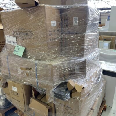 PALLET OF ASSORTED WARDROBE ACCESSORIES, INCLUDING WARDROBE LIFTERS, SHOE RACKS ETC