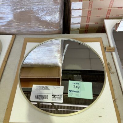 DISCONTINUED PRODUCT - CR60-BB BRUSHED BRASS ROUND LED MIRROR, BACKLIT LED LIGHTING, TOUCH SENSOR, ADJUSTABLE LIGHT TEMPERATURE, 600MM WIDE RRP9
