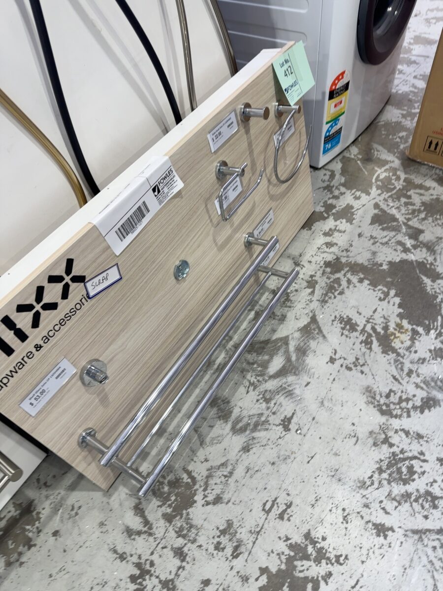 EX SHOWROOM DISPLAY BOARD - CHROME ACCESSORIES, SOLD AS IS
