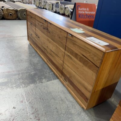 EX DISPLAY JINDALEE 2200MM MARRI TIMBER BUFFET, SOLD AS IS