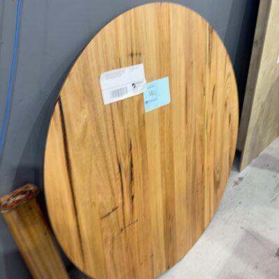 EX DISPLAY BLOOM OAK NATURAL ROUND 1200MM TABLE, LEGS BROKEN, SOLD AS IS, SOME MARKS ON EDGE OF TABLE