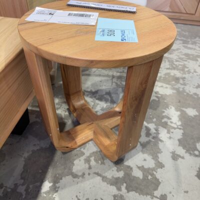 EX DISPLAY OBAN ROUND MESSMATE SIDE TABLE SOLD AS IS