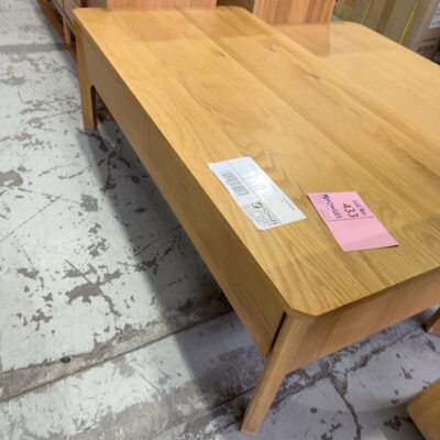 EX DISPLAY - AKSEL AMERICAN OAK COFEE TABLE, SOLD AS IS
