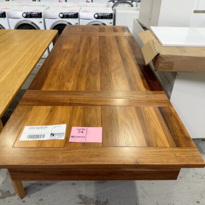 EX DISPLAY KALLISTA 1550MM EXTENSION TASMANIAN BLACKWOOD TIMBER DINING TABLE, 1550 - 2550MM, SOLD AS IS