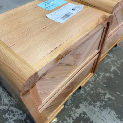 EX DISPLAY EVA BEDSIDE, CURVED MESSMATE, SOLD AS IS
