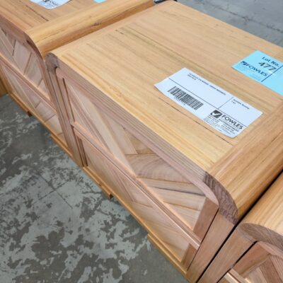 EX DISPLAY EVA BEDSIDE, CURVED MESSMATE, SOLD AS IS