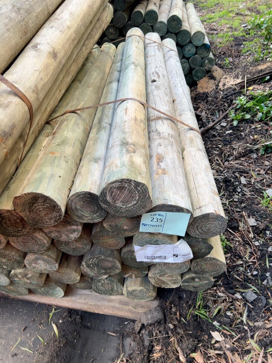 125-150MM TREATED PINE POLES-35/1.8