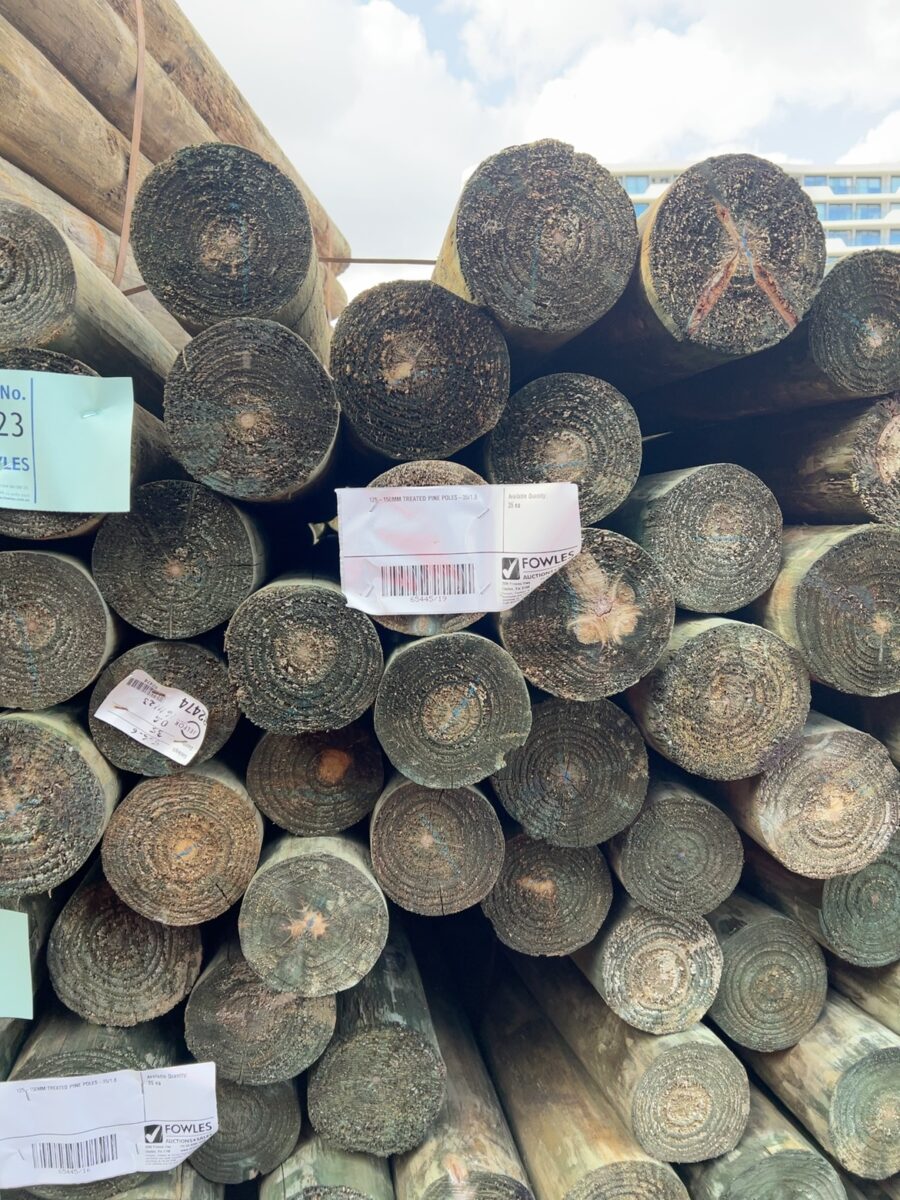 125-150MM TREATED PINE POLES-35/1.8