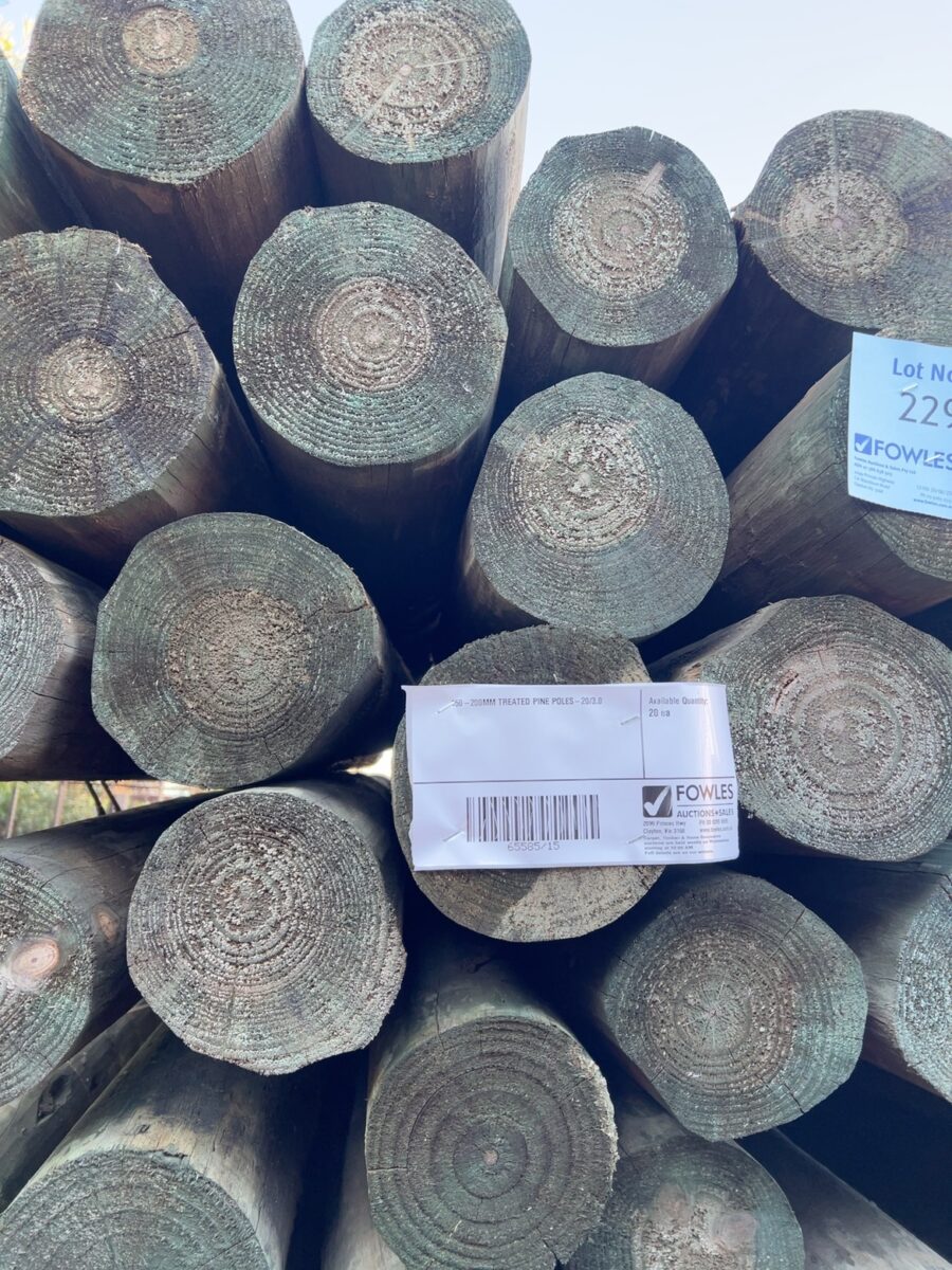 150-200MM TREATED PINE POLES-20/3.0