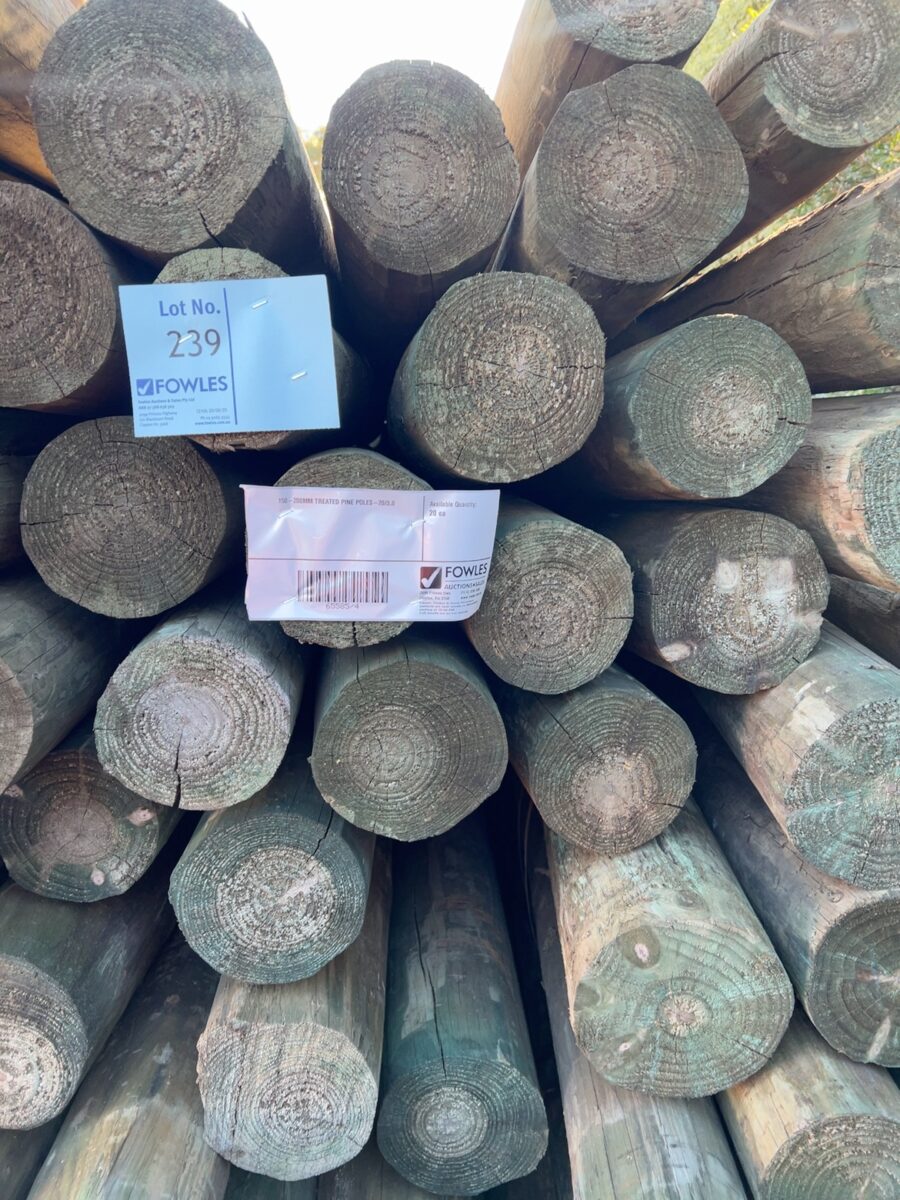 150-200MM TREATED PINE POLES-20/3.0