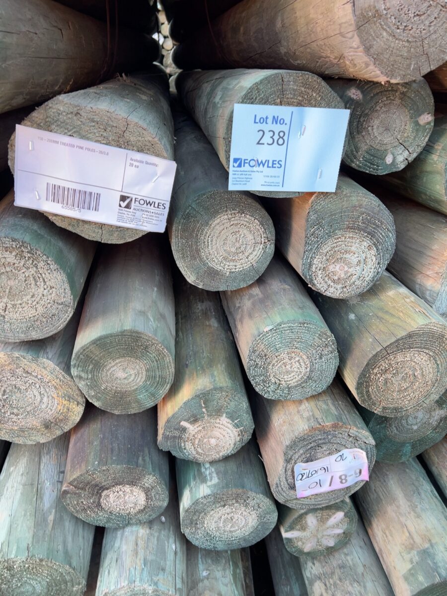150-200MM TREATED PINE POLES-20/3.0