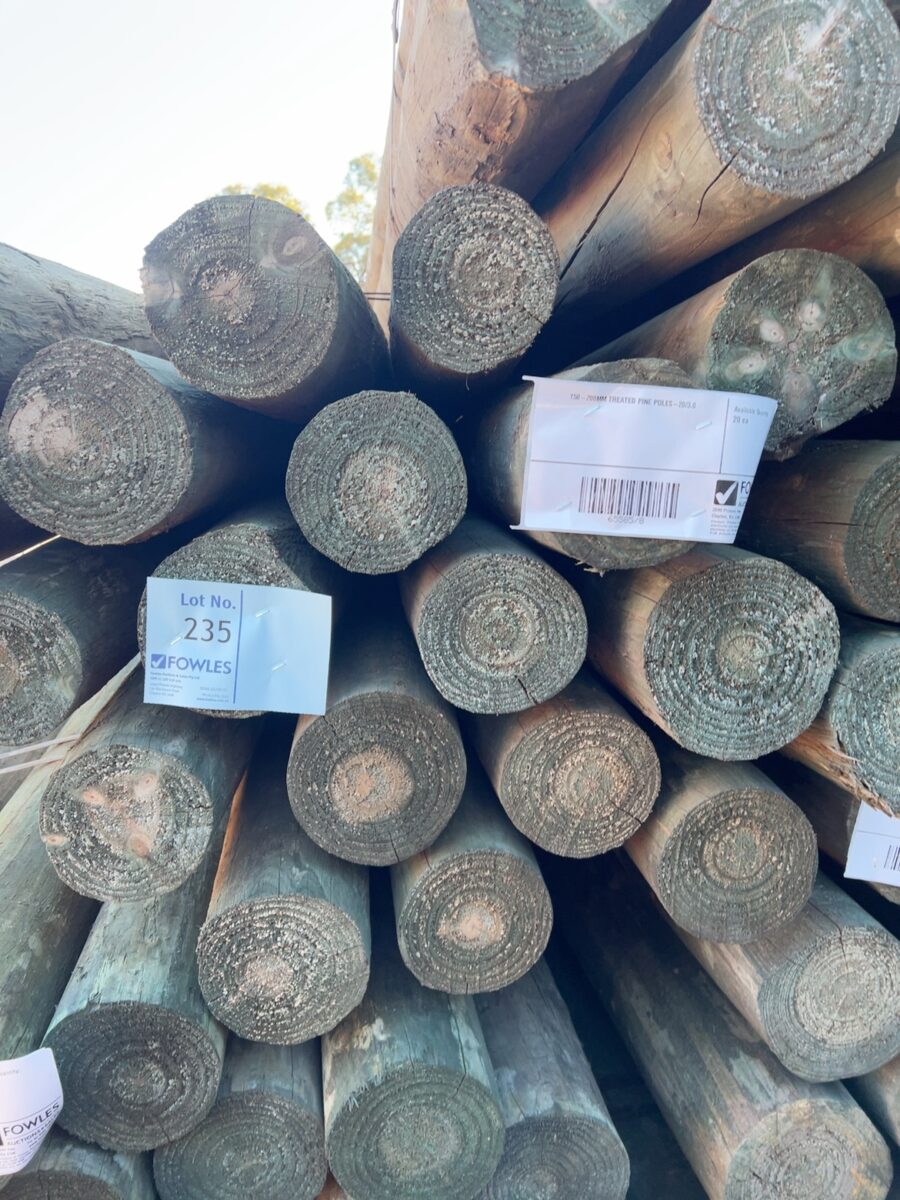150-200MM TREATED PINE POLES-20/3.0