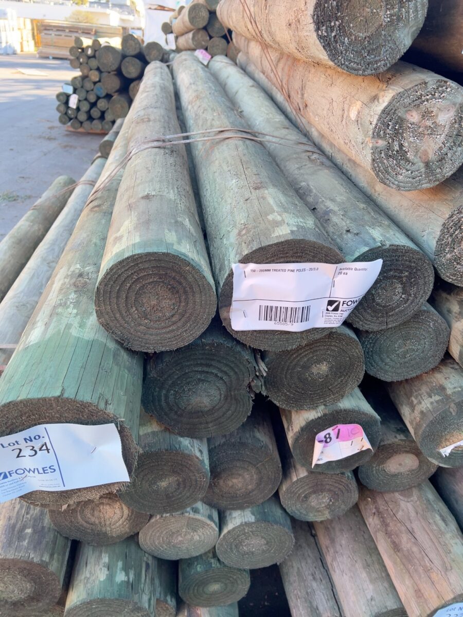 150-200MM TREATED PINE POLES-20/3.0