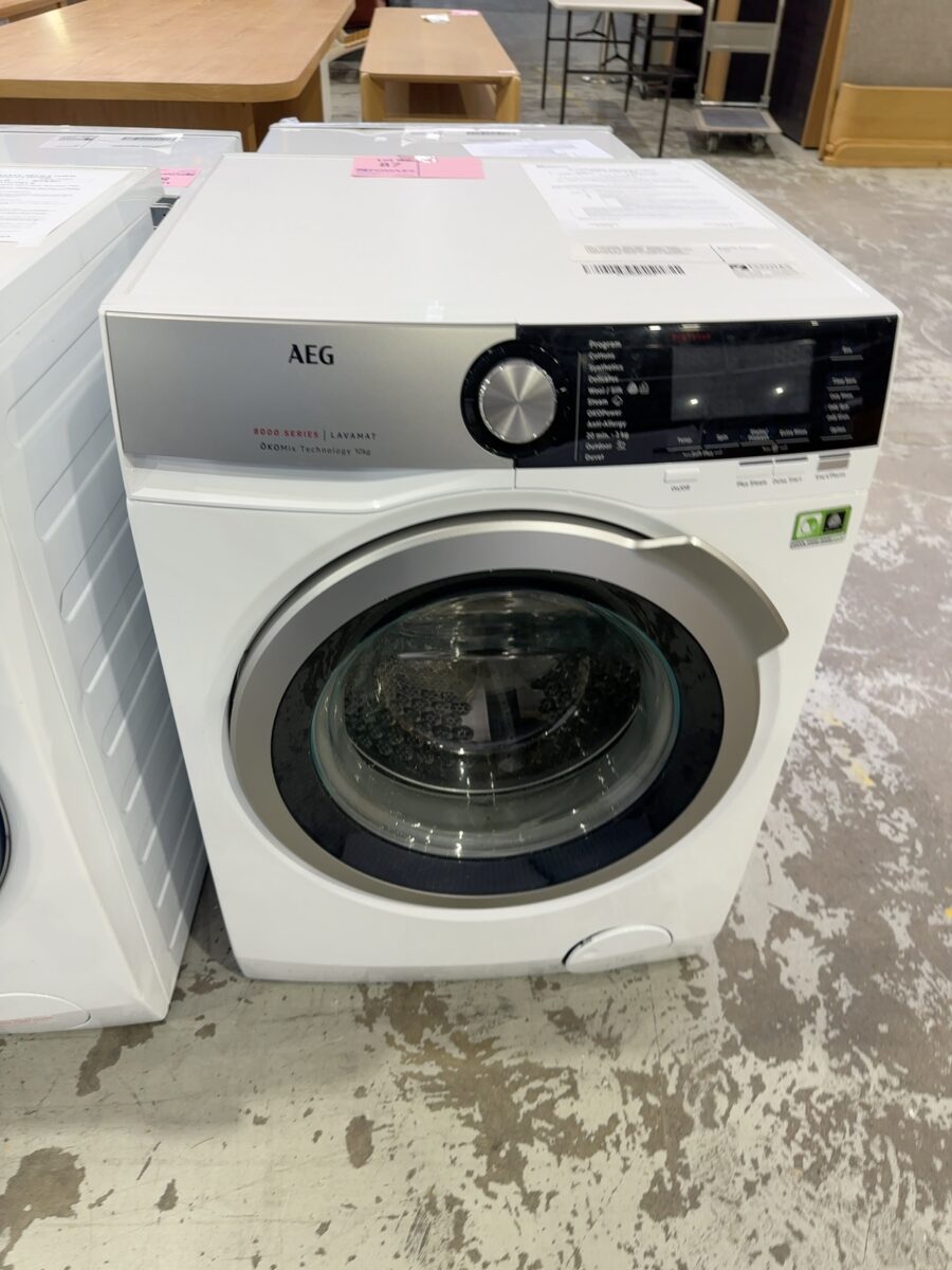 AEG LF8C1612A 10KG 8000 SERIES FRONT LOAD WASHING MACHINE, OKOMIX, PROSENSE, PROSTEAM & WOOLMARK CERTIFICATION, 1600RPM SPIN, WITH 24 MONTH WARRANTY