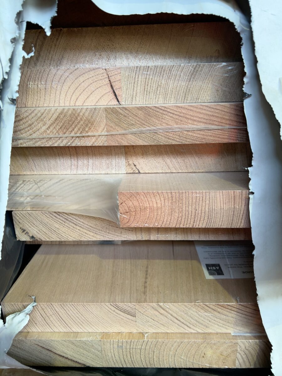 600X33 TAS OAK LAM KD HARDWOOD BENCHTOPS-12/2.4