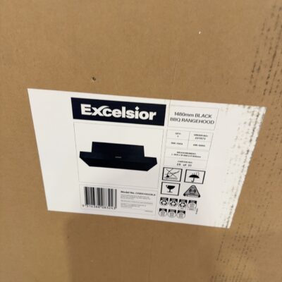 EXCELSIOR 1480MM BLACK BBQ RANGEHOOD WITH 12 MONTH WARRANTY